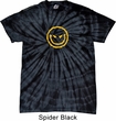 Mens Halloween Shirt Evil Smiley Face Spider Tie Dye Tee T-shirt
