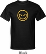 Mens Halloween Shirt Evil Smiley Face Tall Tee T-Shirt