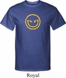 Mens Halloween Shirt Evil Smiley Face Tall Tee T-Shirt