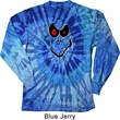 Mens Halloween Shirt Ghost Face Long Sleeve Tie Dye Tee T-shirt
