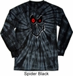 Mens Halloween Shirt Ghost Face Long Sleeve Tie Dye Tee T-shirt