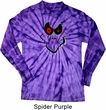 Mens Halloween Shirt Ghost Face Long Sleeve Tie Dye Tee T-shirt