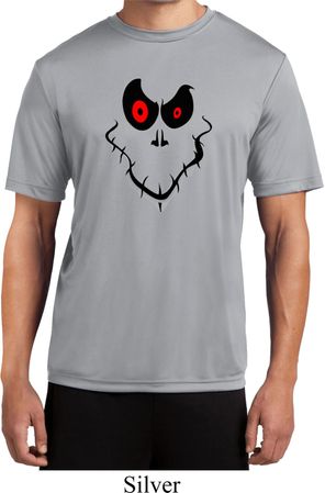 Mens Halloween Shirt Ghost Face Moisture Wicking Tee T-Shirt