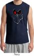 Mens Halloween Shirt Ghost Face Muscle Tee T-Shirt
