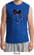 Mens Halloween Shirt Ghost Face Muscle Tee T-Shirt