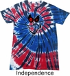 Mens Halloween Shirt Ghost Face Patriotic Tie Dye Tee T-shirt