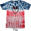 Mens Halloween Shirt Ghost Face Patriotic Tie Dye Tee T-shirt