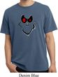Mens Halloween Shirt Ghost Face Pigment Dyed Tee T-Shirt