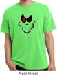 Mens Halloween Shirt Ghost Face Pigment Dyed Tee T-Shirt