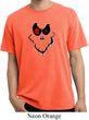 Mens Halloween Shirt Ghost Face Pigment Dyed Tee T-Shirt