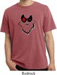 Mens Halloween Shirt Ghost Face Pigment Dyed Tee T-Shirt