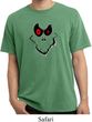 Mens Halloween Shirt Ghost Face Pigment Dyed Tee T-Shirt