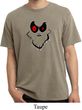 Mens Halloween Shirt Ghost Face Pigment Dyed Tee T-Shirt