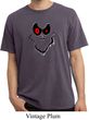 Mens Halloween Shirt Ghost Face Pigment Dyed Tee T-Shirt