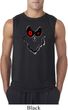 Mens Halloween Shirt Ghost Face Sleeveless Tee T-Shirt