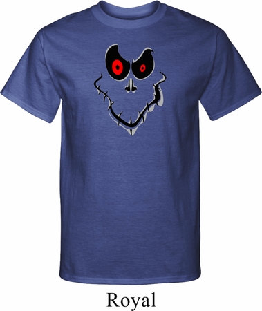Mens Halloween Shirt Ghost Face Tall Tee T-Shirt