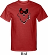 Mens Halloween Shirt Ghost Face Tall Tee T-Shirt