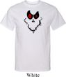 Mens Halloween Shirt Ghost Face Tall Tee T-Shirt