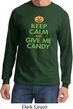 Mens Halloween Shirt Give Me Candy Long Sleeve Tee T-Shirt
