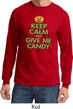 Mens Halloween Shirt Give Me Candy Long Sleeve Tee T-Shirt