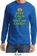 Mens Halloween Shirt Give Me Candy Long Sleeve Tee T-Shirt