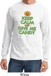 Mens Halloween Shirt Give Me Candy Long Sleeve Tee T-Shirt