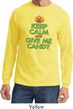 Mens Halloween Shirt Give Me Candy Long Sleeve Tee T-Shirt