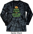 Mens Halloween Shirt Give Me Candy Long Sleeve Tie Dye Tee T-shirt