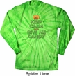 Mens Halloween Shirt Give Me Candy Long Sleeve Tie Dye Tee T-shirt