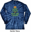 Mens Halloween Shirt Give Me Candy Long Sleeve Tie Dye Tee T-shirt