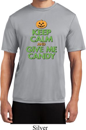 Mens Halloween Shirt Give Me Candy Moisture Wicking Tee T-Shirt