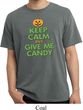 Mens Halloween Shirt Give Me Candy Pigment Dyed Tee T-Shirt