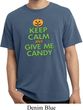 Mens Halloween Shirt Give Me Candy Pigment Dyed Tee T-Shirt