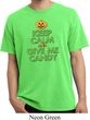 Mens Halloween Shirt Give Me Candy Pigment Dyed Tee T-Shirt