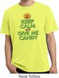 Mens Halloween Shirt Give Me Candy Pigment Dyed Tee T-Shirt