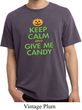 Mens Halloween Shirt Give Me Candy Pigment Dyed Tee T-Shirt