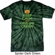 Mens Halloween Shirt Give Me Candy Spider Tie Dye Tee T-shirt
