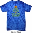 Mens Halloween Shirt Give Me Candy Spider Tie Dye Tee T-shirt
