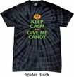 Mens Halloween Shirt Give Me Candy Spider Tie Dye Tee T-shirt