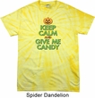Mens Halloween Shirt Give Me Candy Spider Tie Dye Tee T-shirt