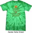 Mens Halloween Shirt Give Me Candy Spider Tie Dye Tee T-shirt