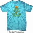 Mens Halloween Shirt Give Me Candy Spider Tie Dye Tee T-shirt