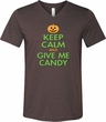 Mens Halloween Shirt Give Me Candy Tri Blend V-neck Tee T-Shirt