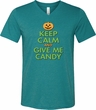 Mens Halloween Shirt Give Me Candy Tri Blend V-neck Tee T-Shirt