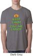 Mens Halloween Shirt Keep Calm and Give Me Candy Burnout Tee T-Shirt