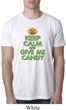 Mens Halloween Shirt Keep Calm and Give Me Candy Burnout Tee T-Shirt