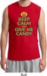 Mens Halloween Shirt Keep Calm and Give Me Candy Muscle Tee T-Shirt