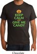 Mens Halloween Shirt Keep Calm and Give Me Candy Organic Tee T-Shirt