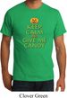 Mens Halloween Shirt Keep Calm and Give Me Candy Organic Tee T-Shirt