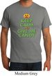 Mens Halloween Shirt Keep Calm and Give Me Candy Organic Tee T-Shirt